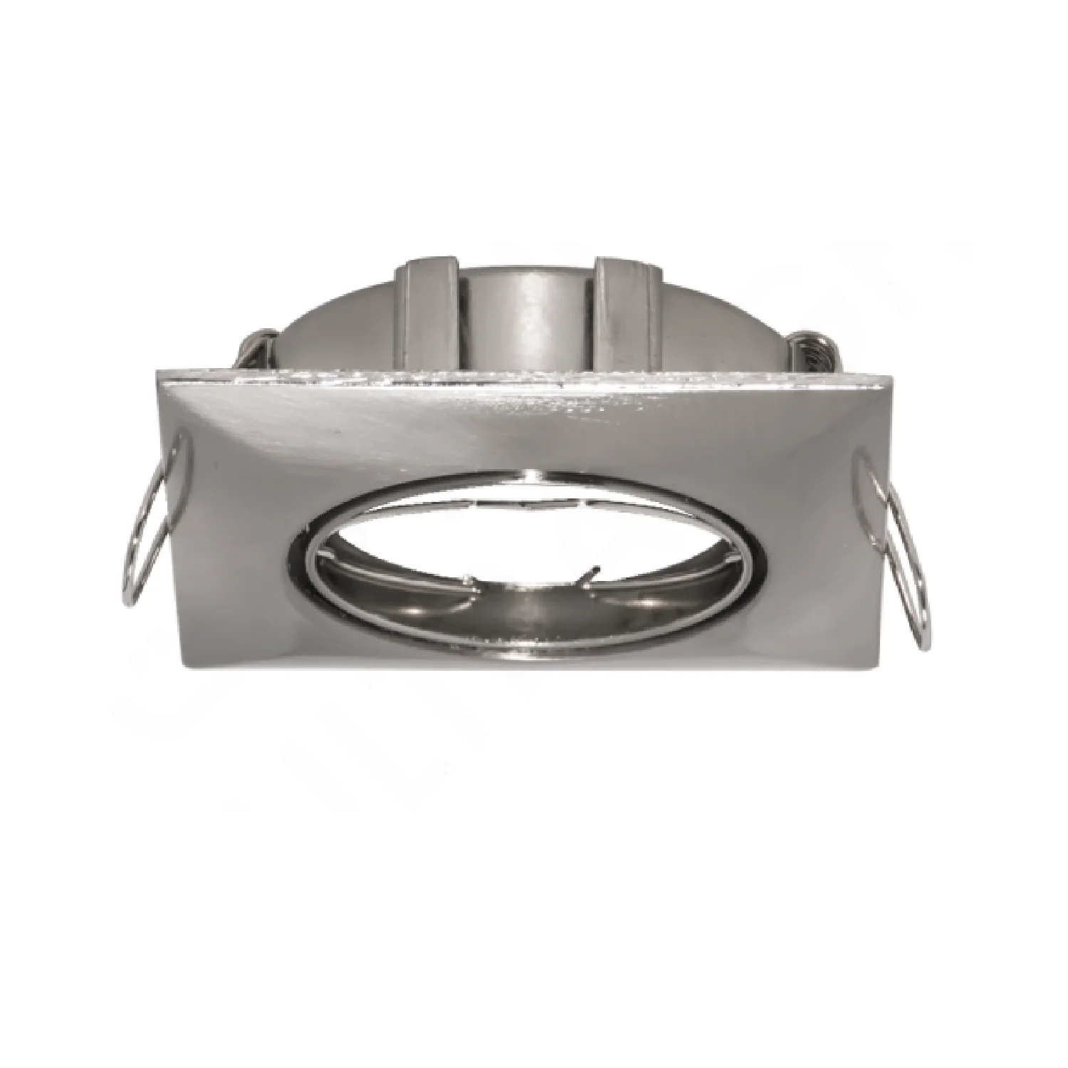 Square recessed ceiling light on a white background