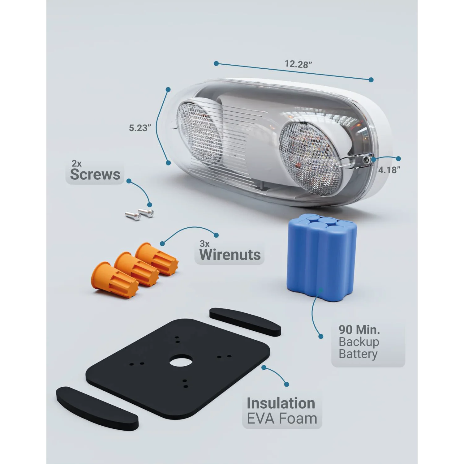 إنارة ليد للطوارئ الترالايت 4 واط IP65 (JLEU5WP)