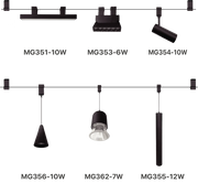 إنارة سكة مغناطيسية معلقة وحديثة الترالايت (BM3-Family)