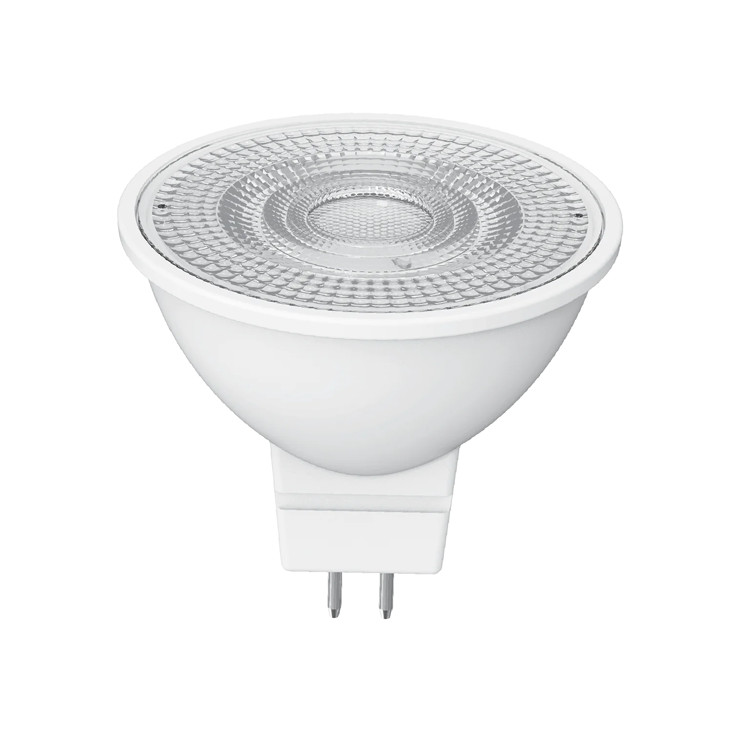 A white LED bulb with a GU5.3 base, designed for enclosed spaces.