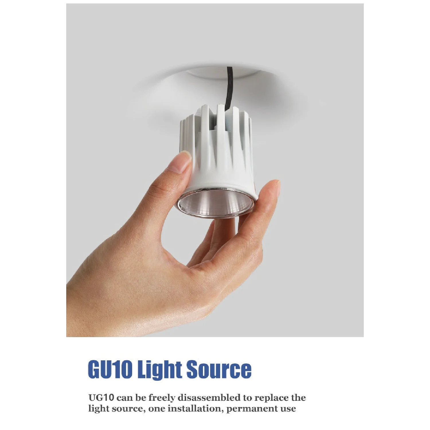 إطار إنارة سقف الترالايت من الجيبسن GU10 - تصميم أنيق وجودة إضاءة مثالية (MC-9130)