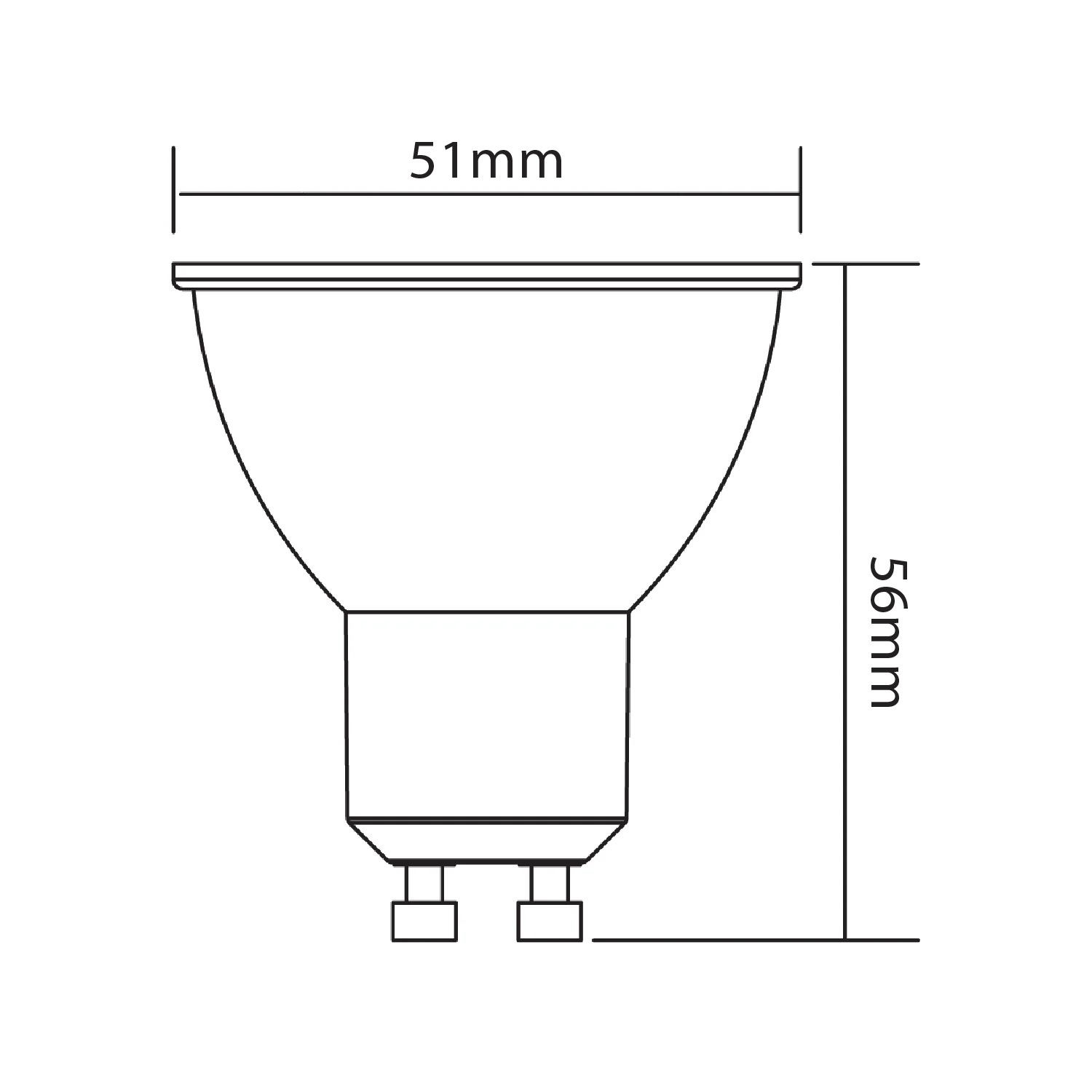 لمبة ليد GU10 موفرة للطاقة الترالايت 4.7 واط (UTL-M800ST-170)