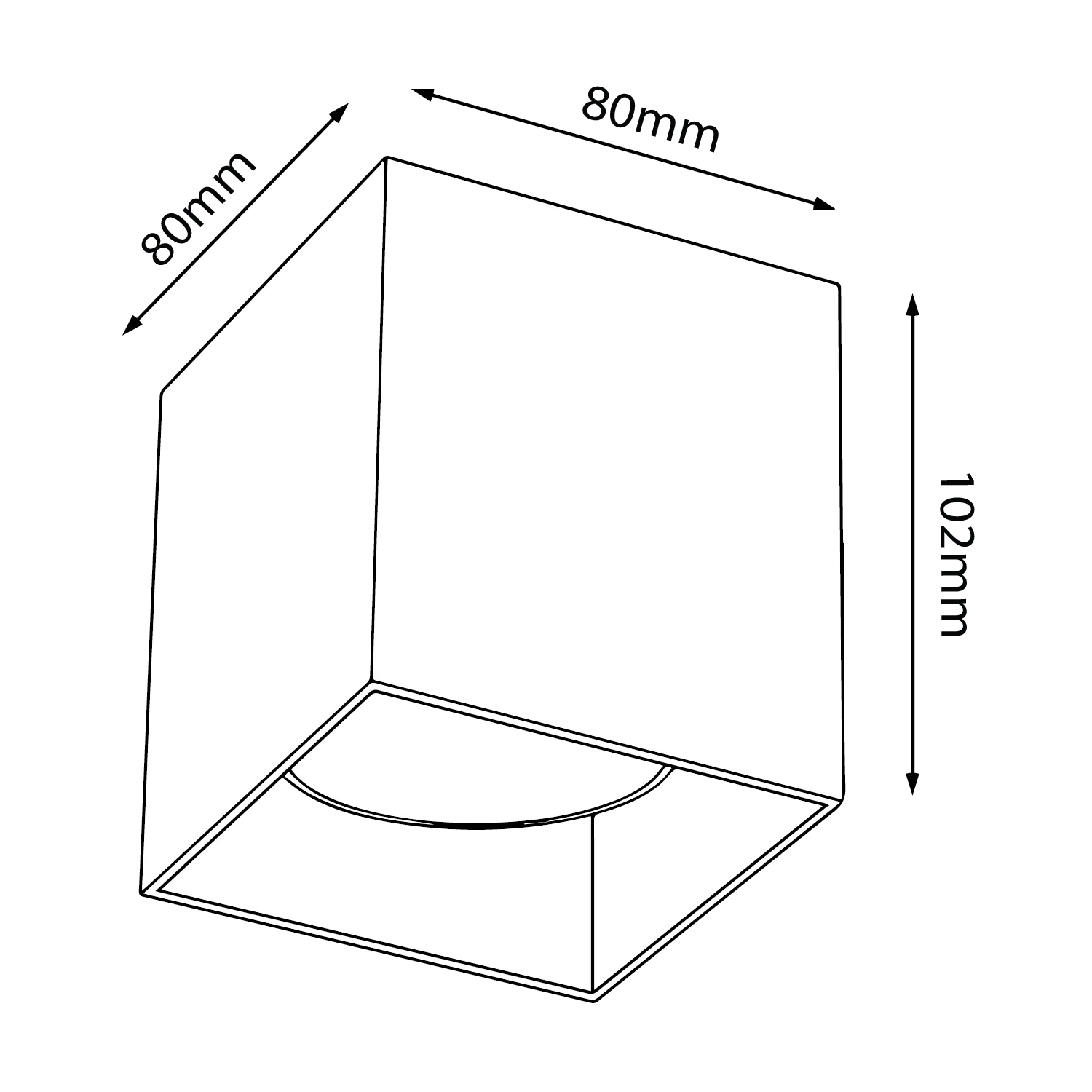 إضاءة مصباح مثبتة على السطح GU10 | تصميم داخلي عصري (UTL-FGU10)