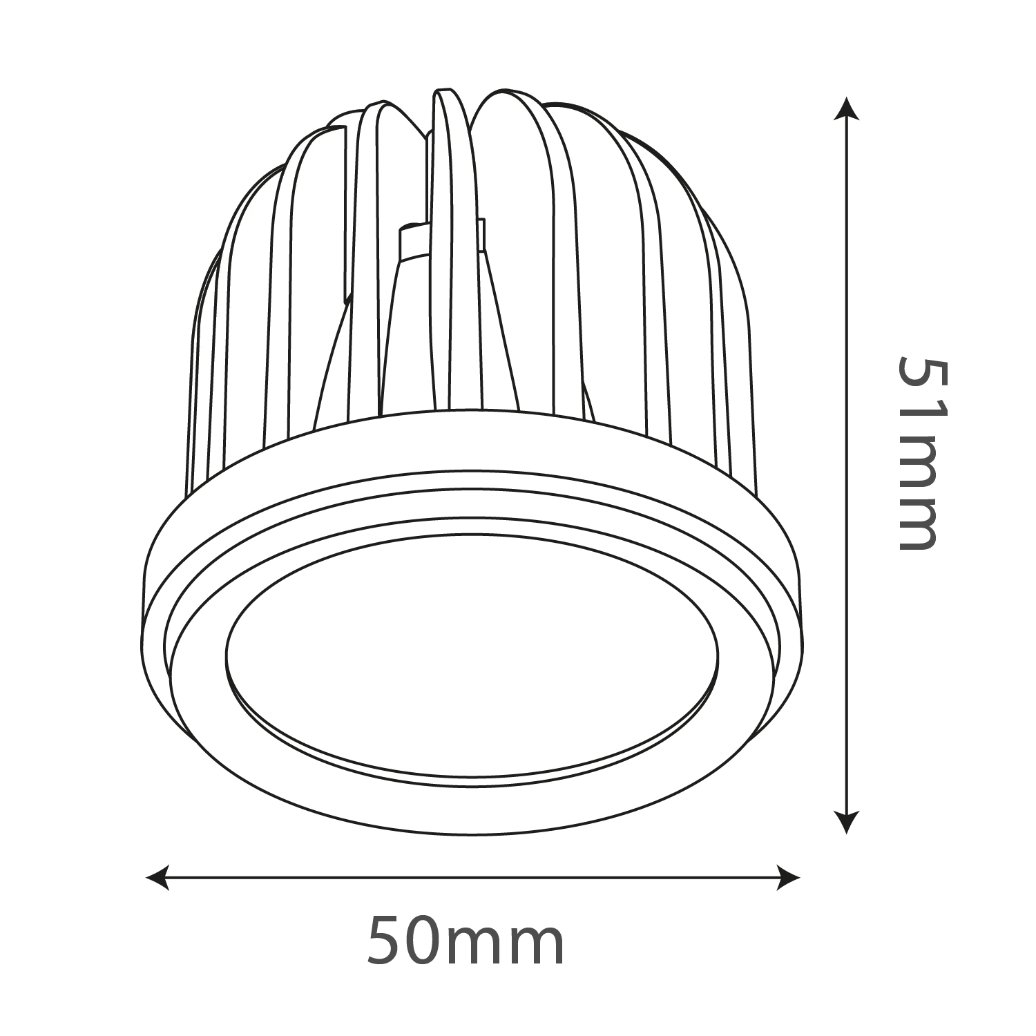 مصباح سبوت ليد 10 واط  (UTL-MR16COB)