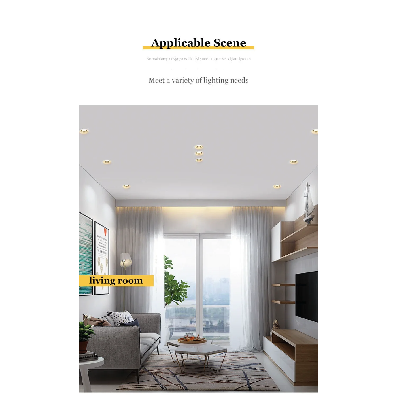 إطار إنارة سقف الترالايت من الجيبسن GU10 - تصميم أنيق وجودة إضاءة مثالية (MC-9130)