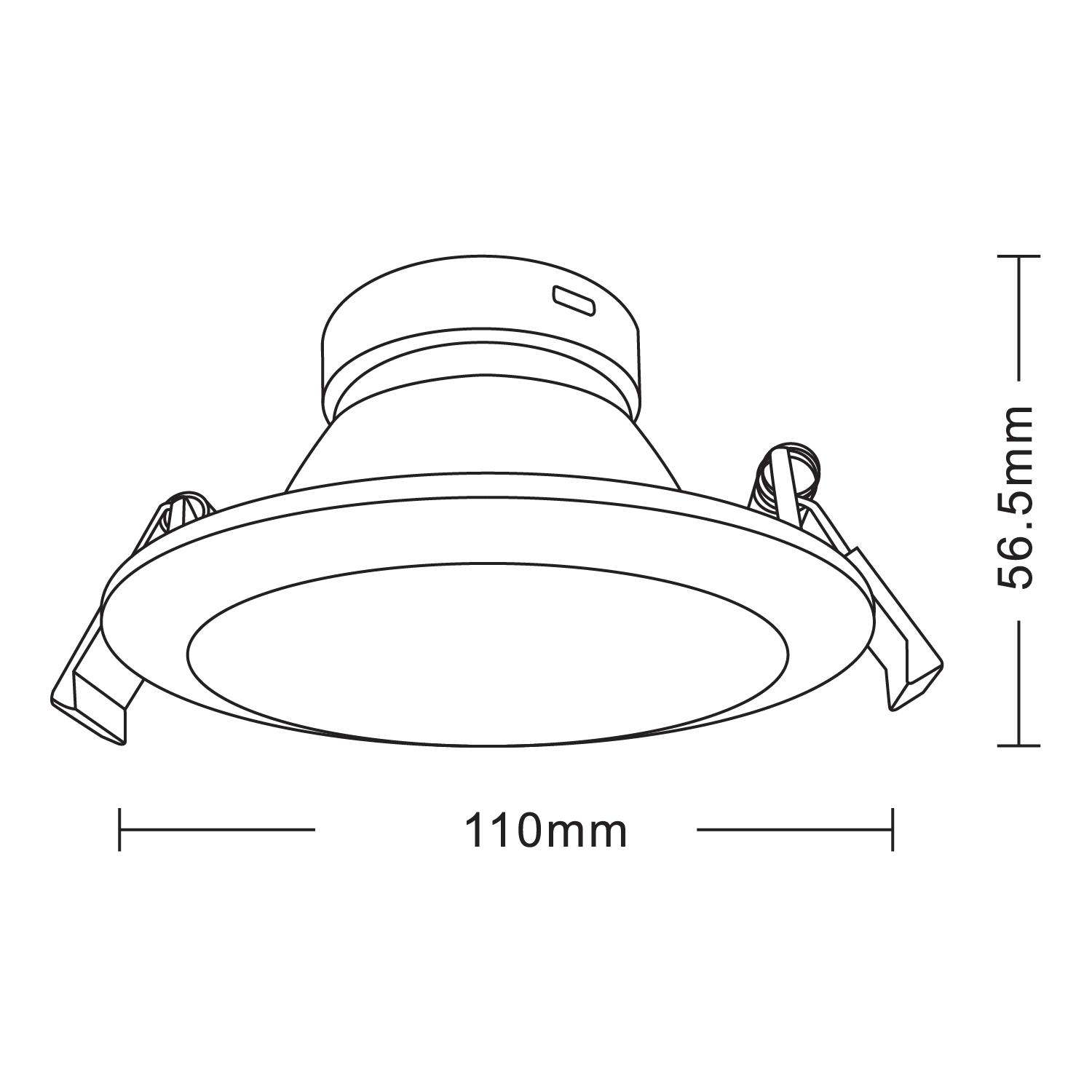 مقاس 7.5سم GU10 الترا لايت إطار سبوت لايت بقاعدة  (BA108) 