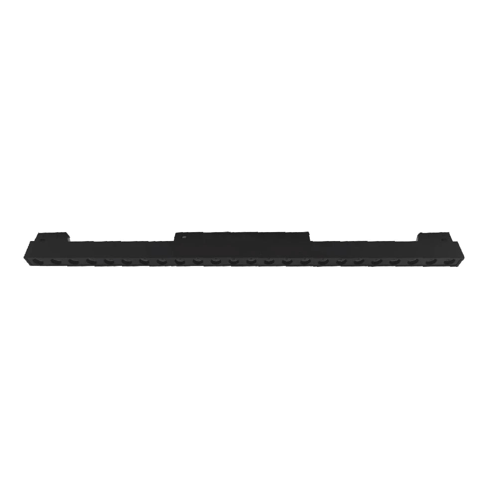 Black rifle scope mount on a white background