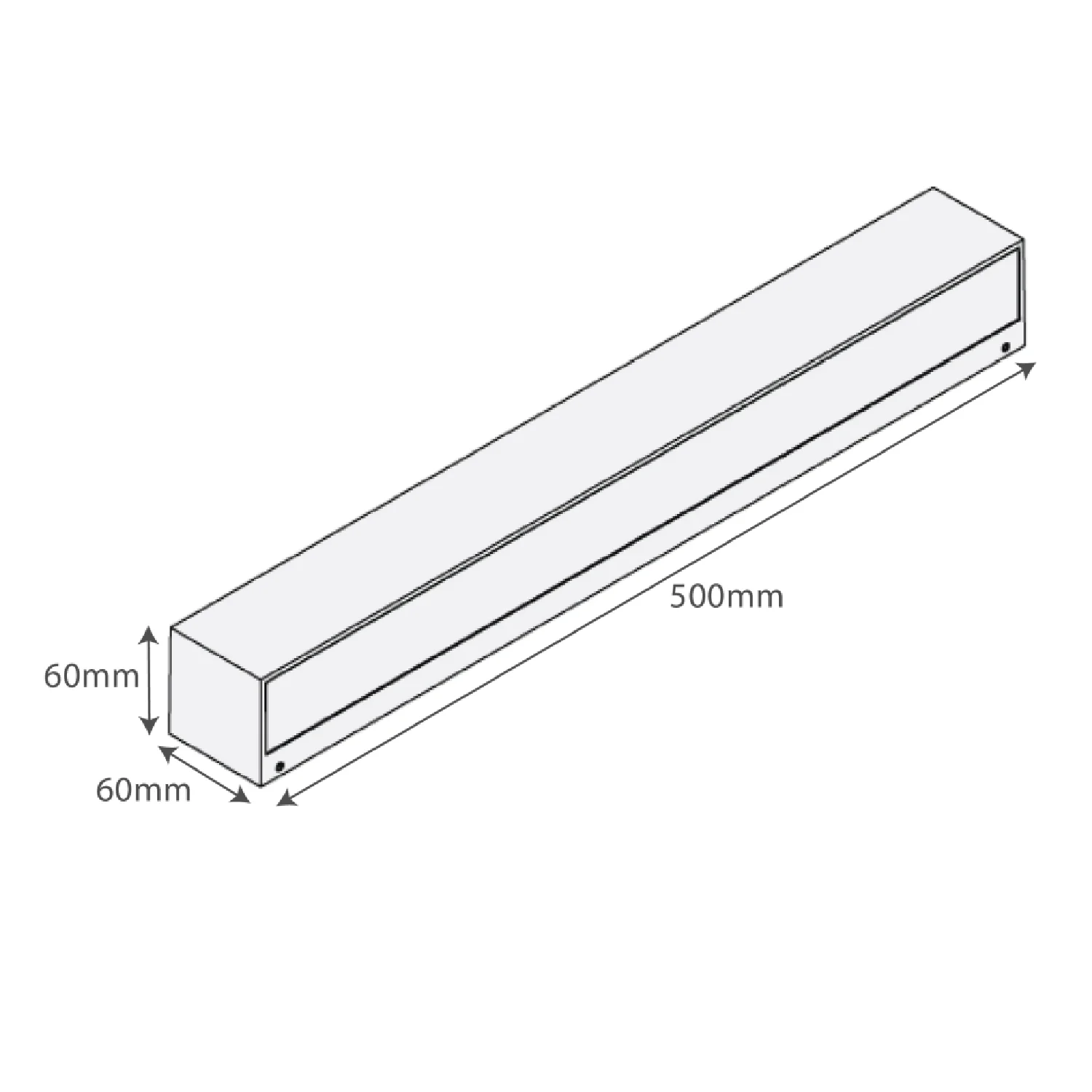 انارة حائط ليد خطي خارجي (H1291) - IP65 مقاوم للعوامل الجوية بقدرة 36 واط