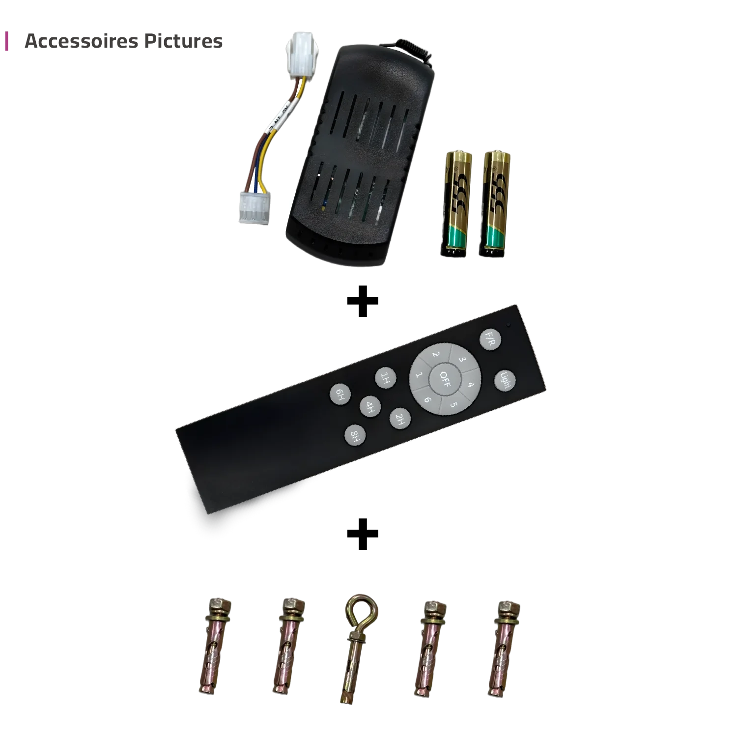 مروحة سقف الترالايت (AW87) – مقاس 52 بوصة مع ريموت - 6 سرعات