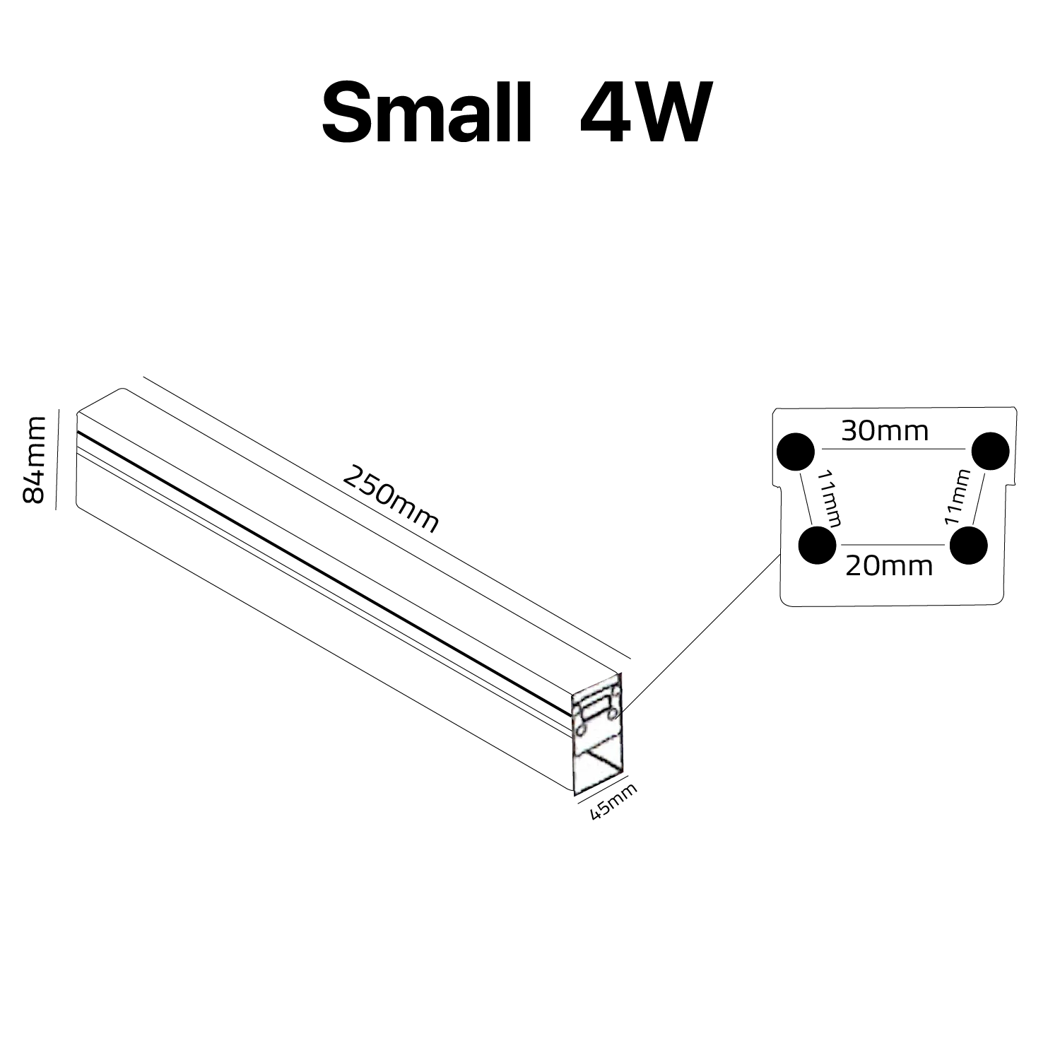 انارة خطية أرضية (XGN-2107) – قابل للتوصيل بتصميم بدون حواف - إضاءة أرضية IP67 مقاومة للماء