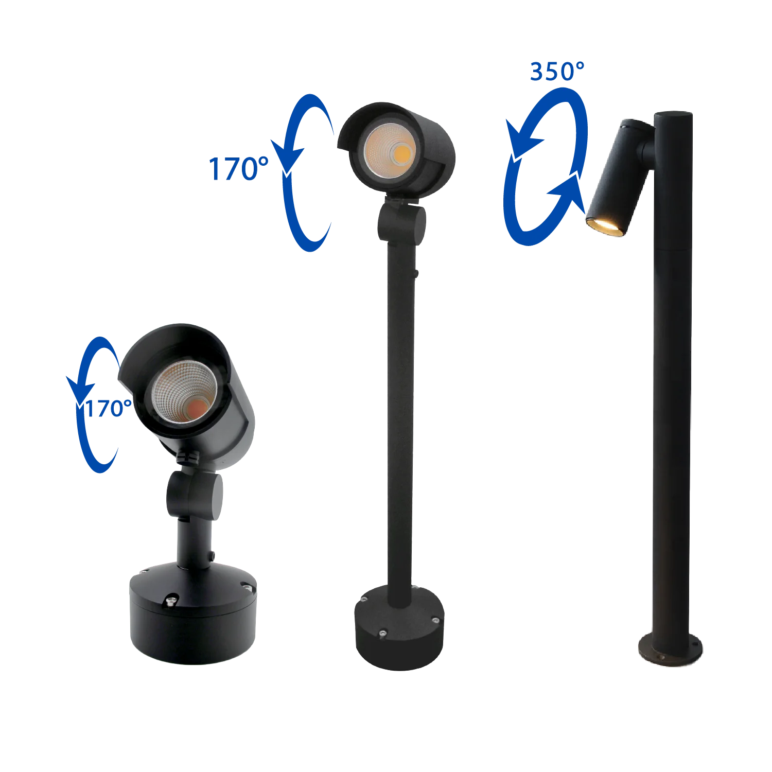 كشاف غرس حدائقي 15 واط (BR234) – انارة حدائق خارجية مقاومة للماء IP65 مع عدسات COB ورأس قابل للتوجيه