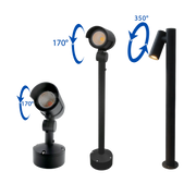 كشاف غرس حدائقي 15 واط (BR234) – انارة حدائق خارجية مقاومة للماء IP65 مع عدسات COB ورأس قابل للتوجيه