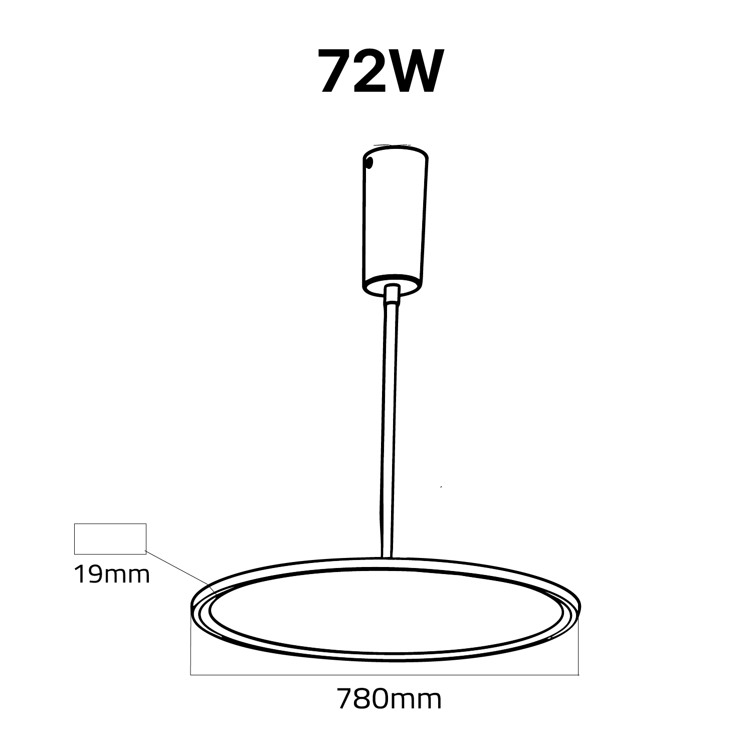 إضاءة معلقة ليد (BR6129) – تصميم حلقي عصري بلمسة فاخرة - شريحة Osram - ومع درجة وضوح ألوان عالي CRI>90 – متوفرة باللونين الأسود والذهبي