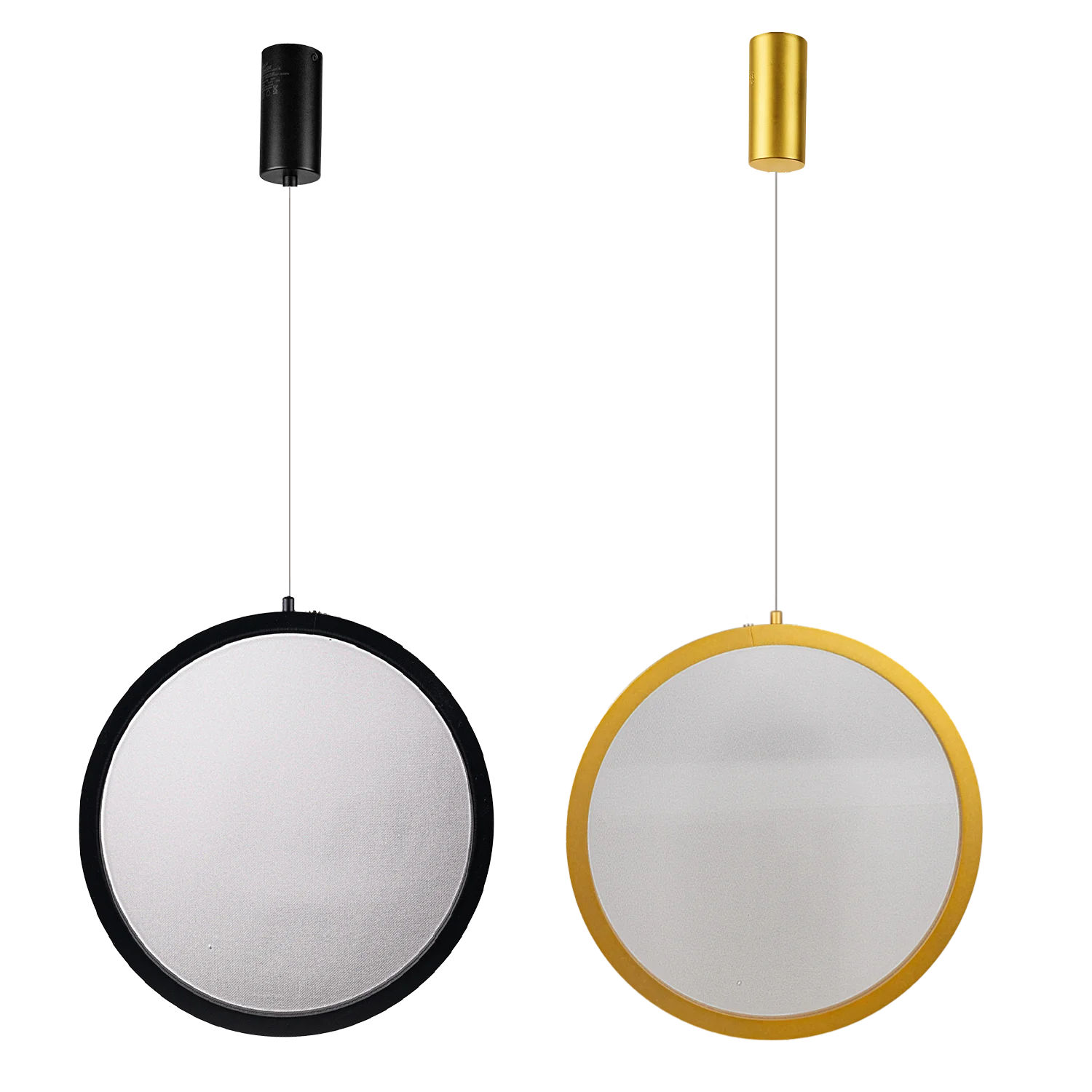 إضاءة معلقة ليد (BR4887) – إنارة ديكورية بتصميم أنيق، وضوح ألوان عالٍ CRI >90، مع ناشر ضوئي شفاف – متوفرة باللون الأسود والذهبي