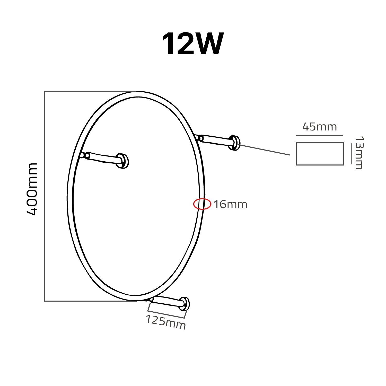 إنارة جدارية ديكورية خارجية (BR2349) – مقاومة للعوامل الجوية IP67 - بوضوح ألوان مرتفع CRI>92 - شرائح OSRAM