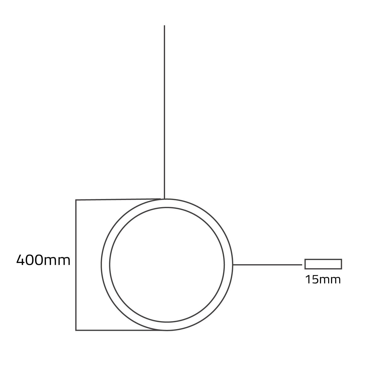إضاءة معلقة ليد (BR4887) – إنارة ديكورية بتصميم أنيق، وضوح ألوان عالٍ CRI >90، مع ناشر ضوئي شفاف – متوفرة باللون الأسود والذهبي