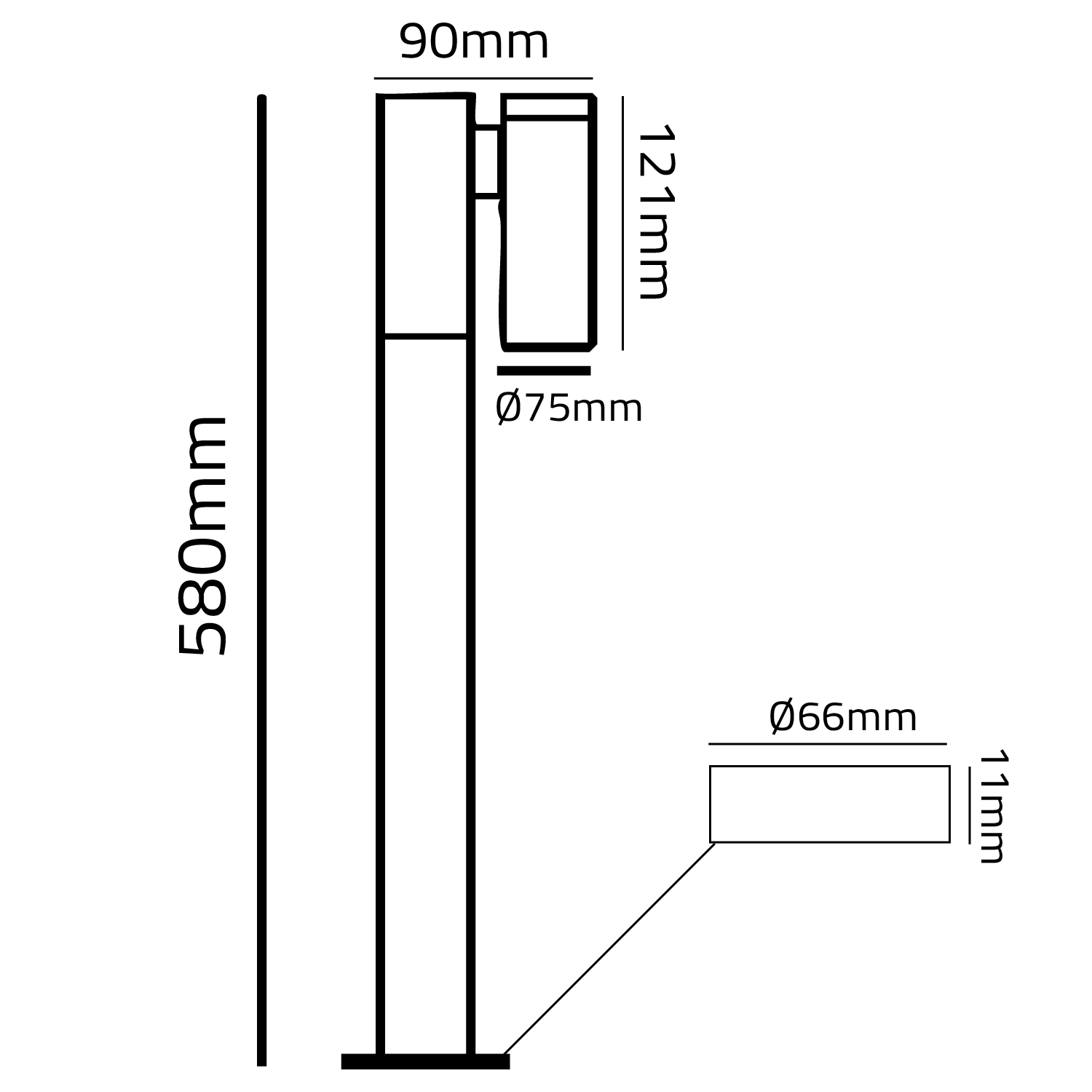 كشاف غرس حدائقي 15 واط (BR234) – انارة حدائق خارجية مقاومة للماء IP65 مع عدسات COB ورأس قابل للتوجيه