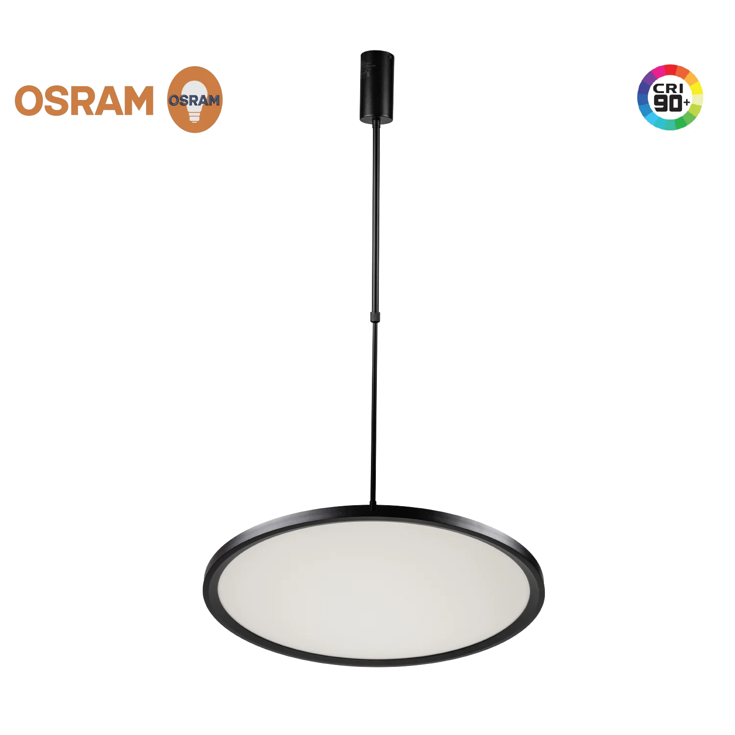 إضاءة معلقة ليد (BR6129) – تصميم حلقي عصري بلمسة فاخرة - شريحة Osram - ومع درجة وضوح ألوان عالي CRI>90 – متوفرة باللونين الأسود والذهبي