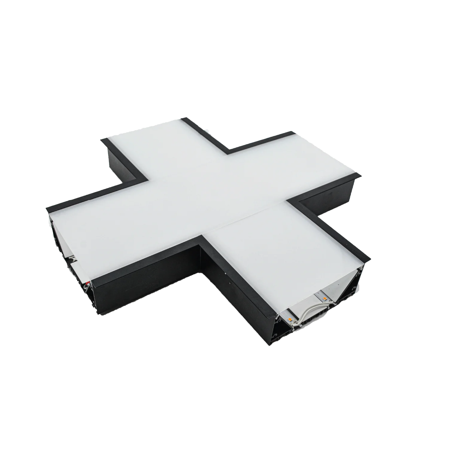 الترا لايت إنارة خطية داخل الجدار لون اسود قابلة للتوصيل (BR6075B)