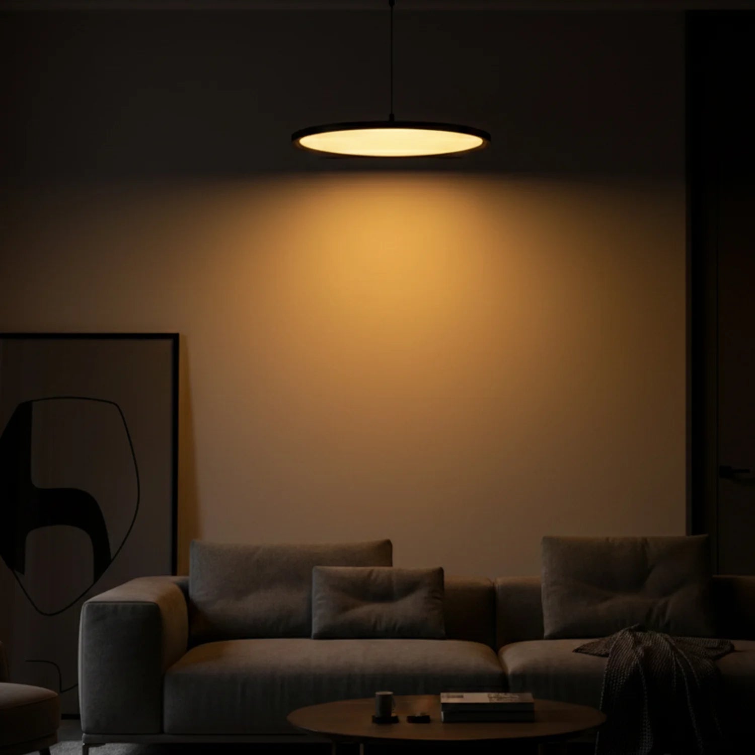 LED Pendant Light (BR6129) – Modern Suspended Decorative Ring Light with High CRI, Osram LED Chip, and Opal Diffuser