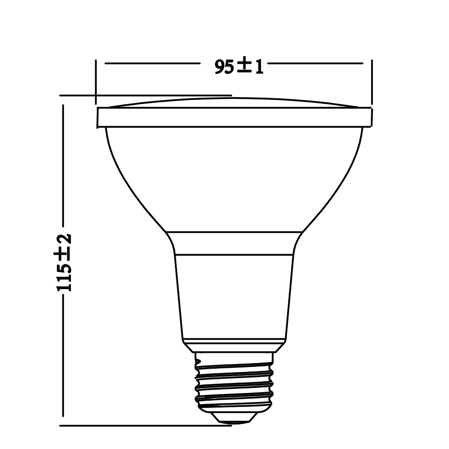لمبة ليد PAR30 – قابلة للتعتيم مناسب للإضاءة الداخلية (UTL-PR1000ST-W2D)