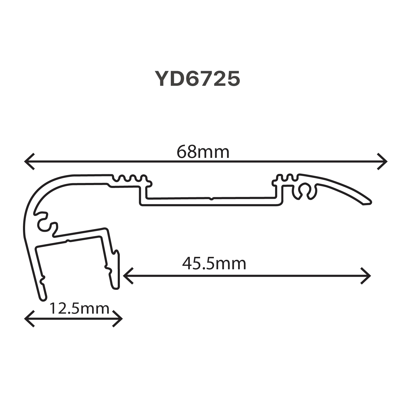 بروفايل ألومنيوم الترالايت (YD-Type)
