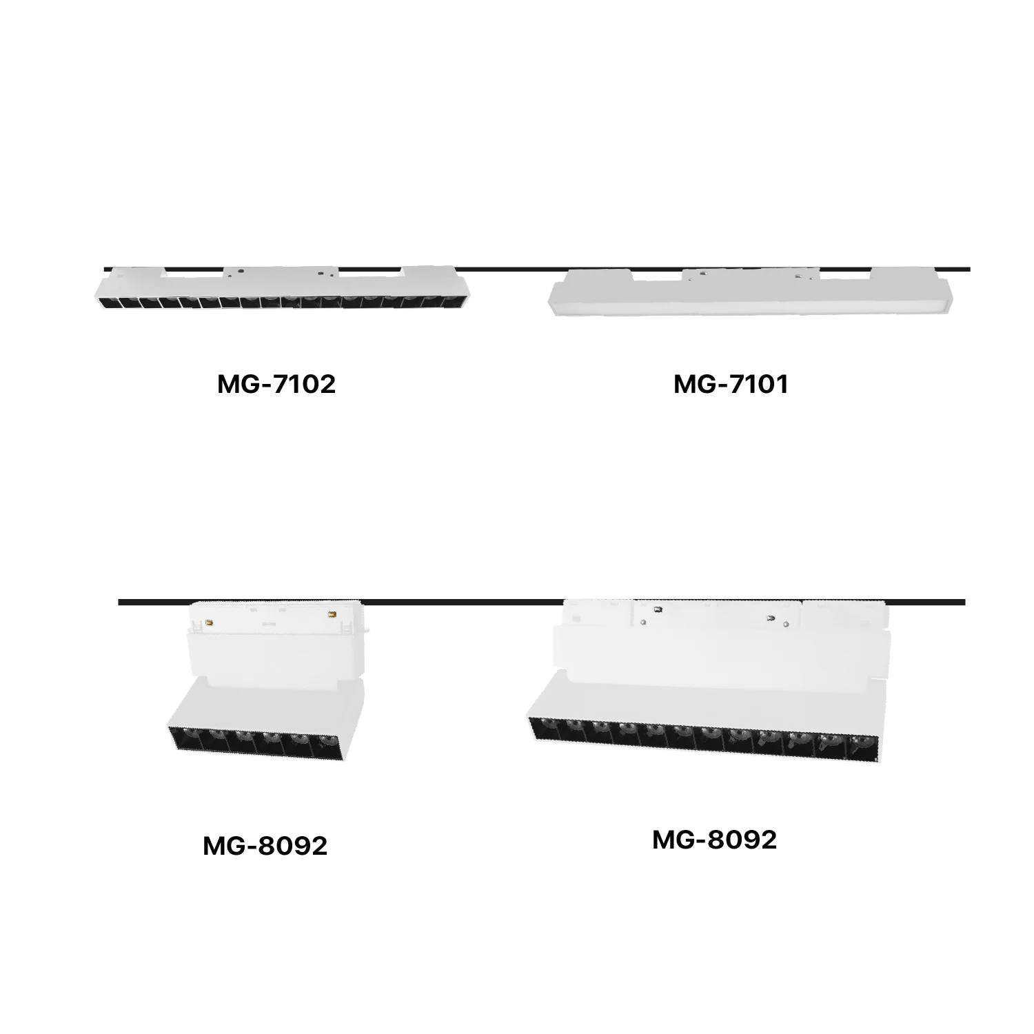 نجف ليد مغناطيسي لون أبيض  (MG-Family)