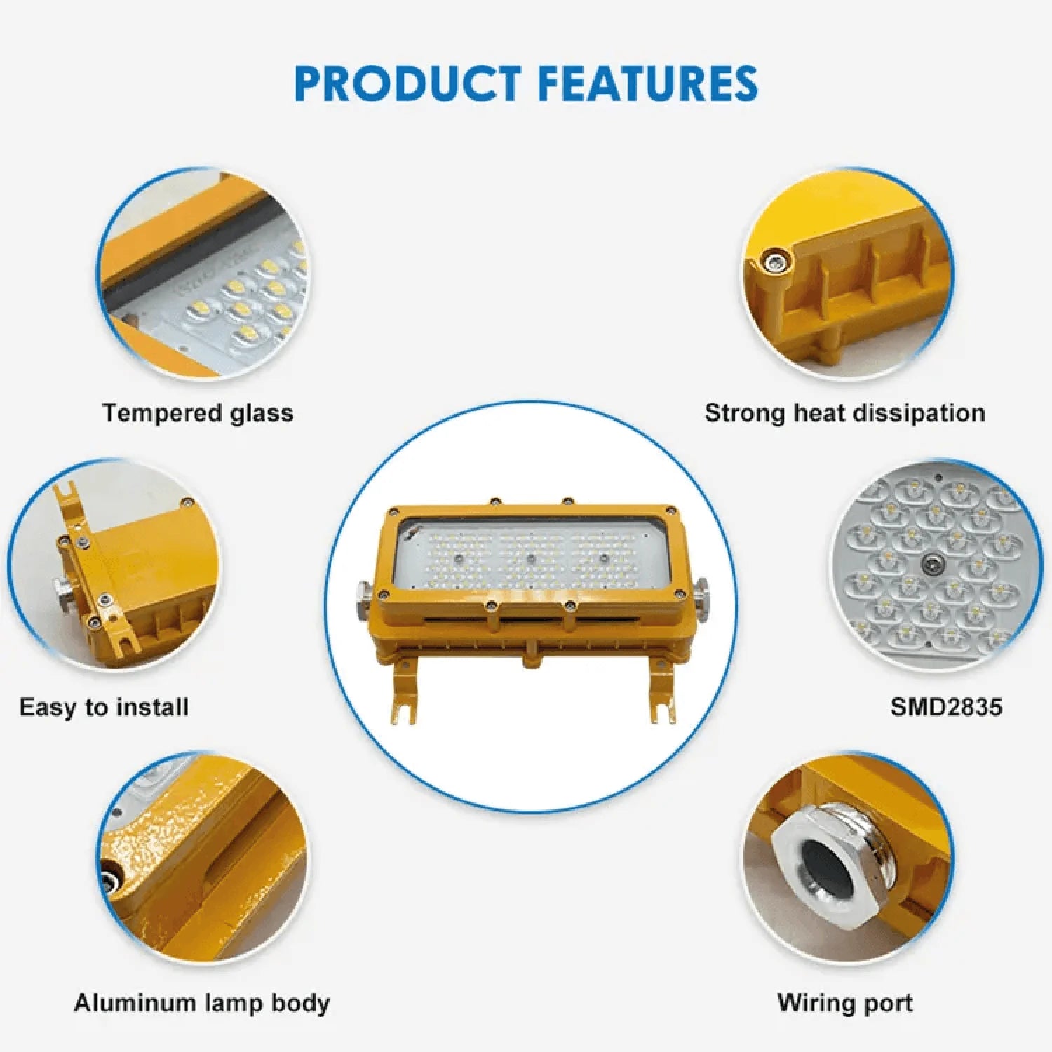 كشاف ليد 30 واط مضاد للإنفجار الترالايت - إنارة قوية وآمنة للمناطق الخطرة (SM8185)