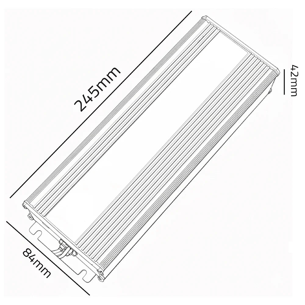 الترالايت محول جهد كهربائي  24 فولط خارجي IP67 بقوة 400 واط (WY-KY150V24P67)