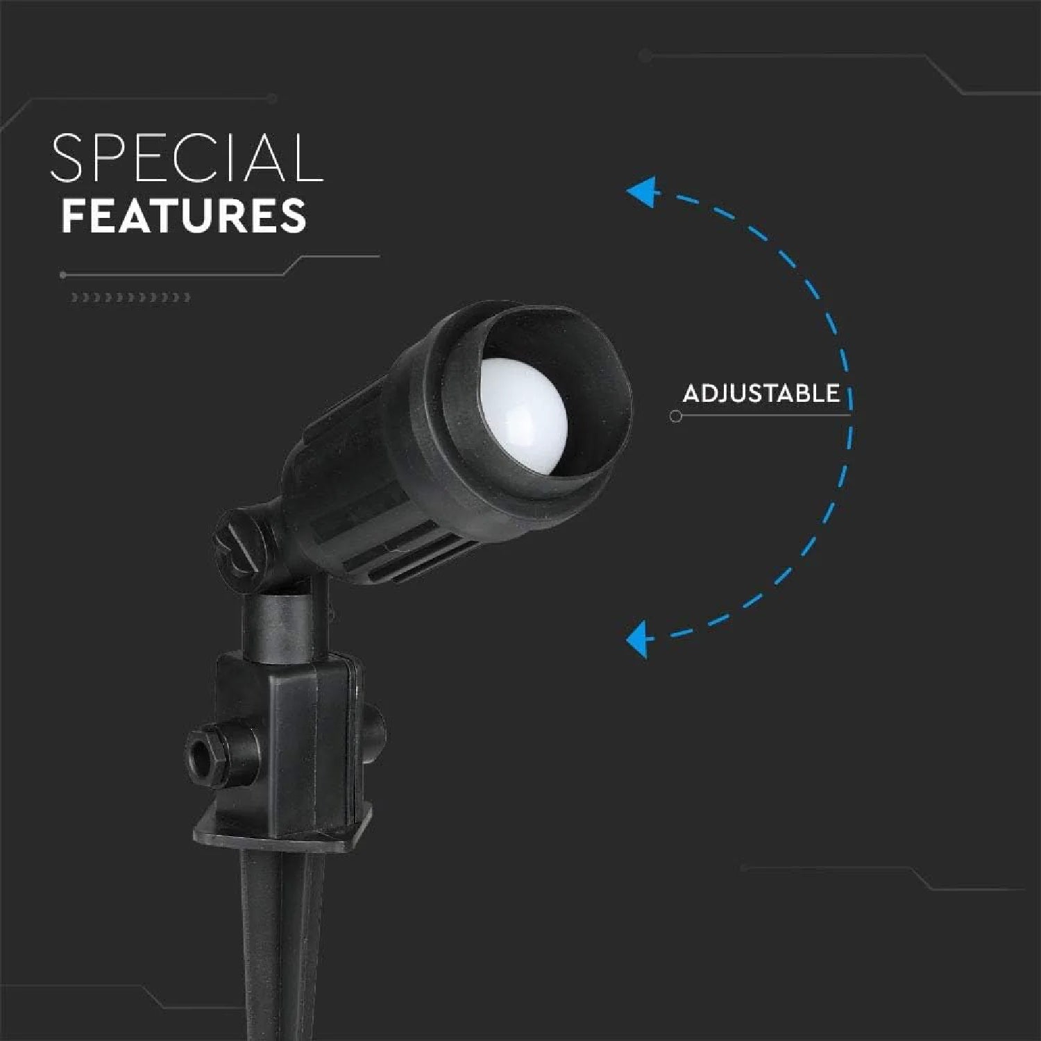 Ultralight Inground Adjustable Spotlight Frame - 360° Rotating - IP54 (FYL3019)