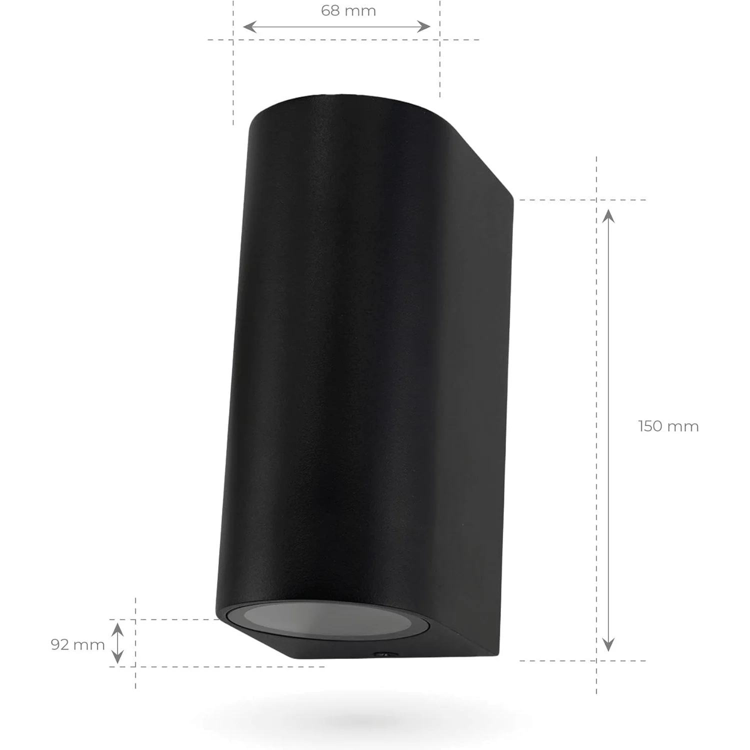 كشاف جداري عصري مع قاعدة GU10 - إضاءة جدارية خارجية مزدوجة لأعلى وأسفل (BD1002)