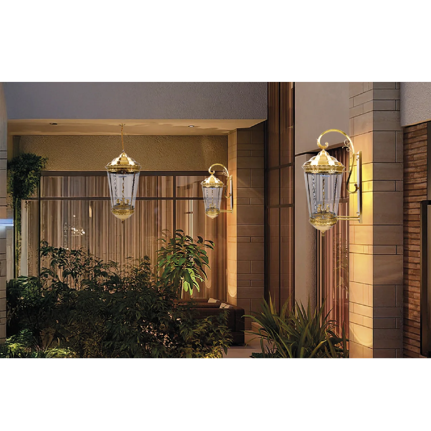 إنارة خارجية نحاسية من الترا لايت | إضاءة نحاسية خارجية IP44 فاخرة (3211 Family)