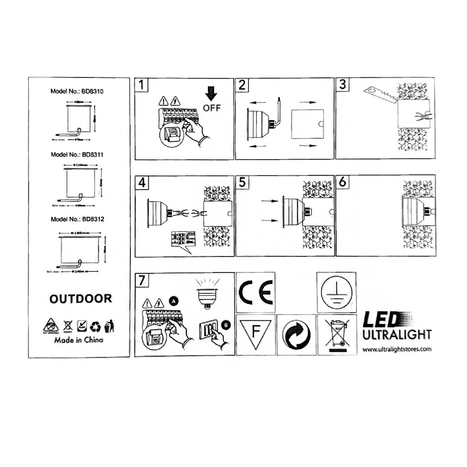 LED Edge Inground Light – IP67 Outdoor Spot with OSRAM & PHILIPS (BD831)