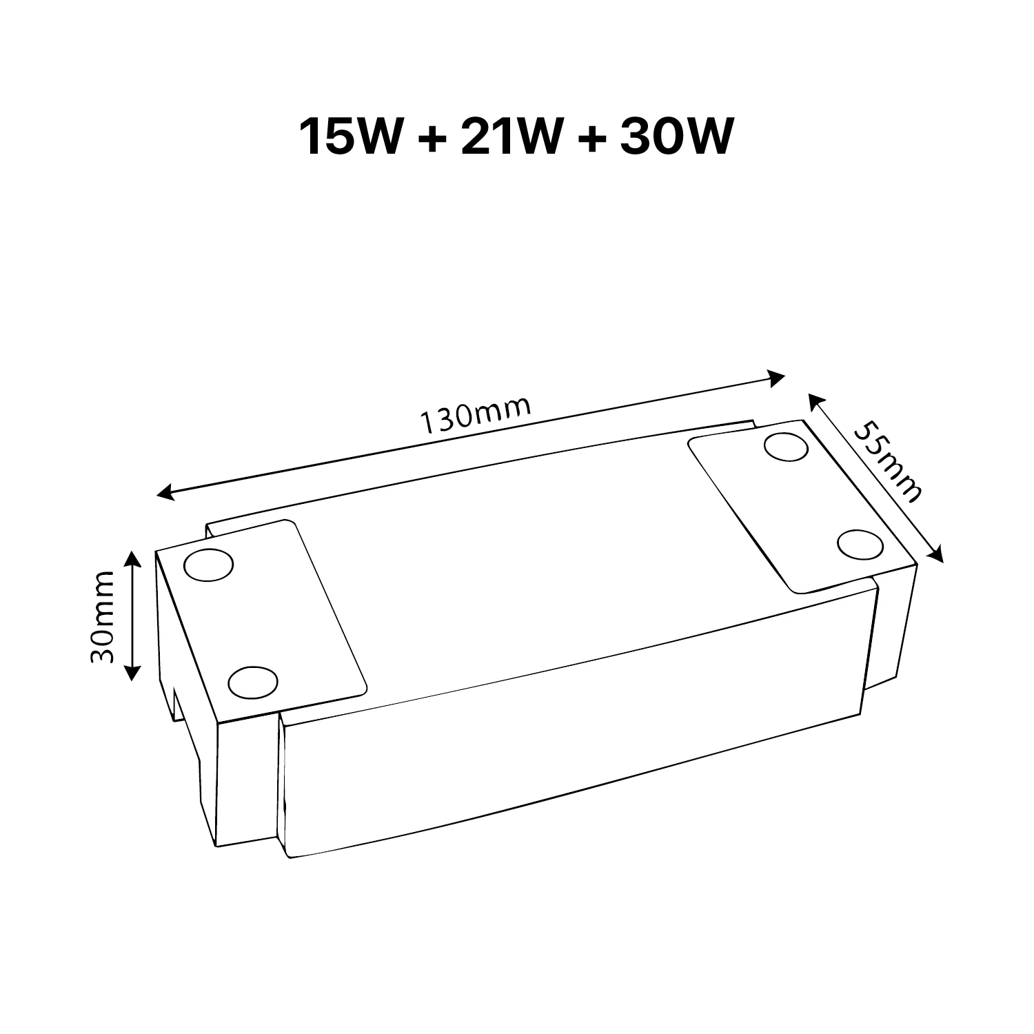 محول طاقة ليد قابل للتعتيم 0V-10V من الترا لايت - ضمان 3 سنوات (UTL-PP1)