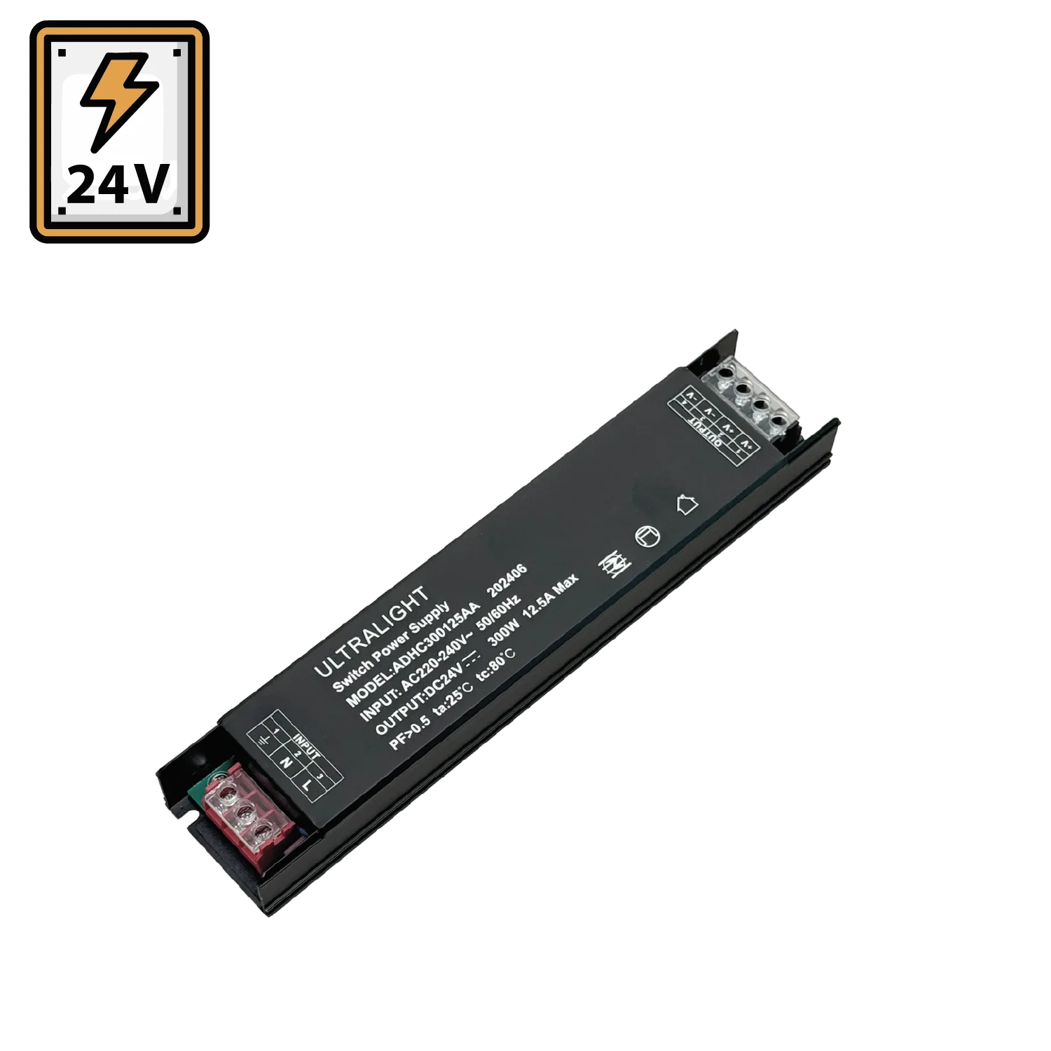 مزود طاقة 24V 300 واط الترالايت (ADHC300125AA)