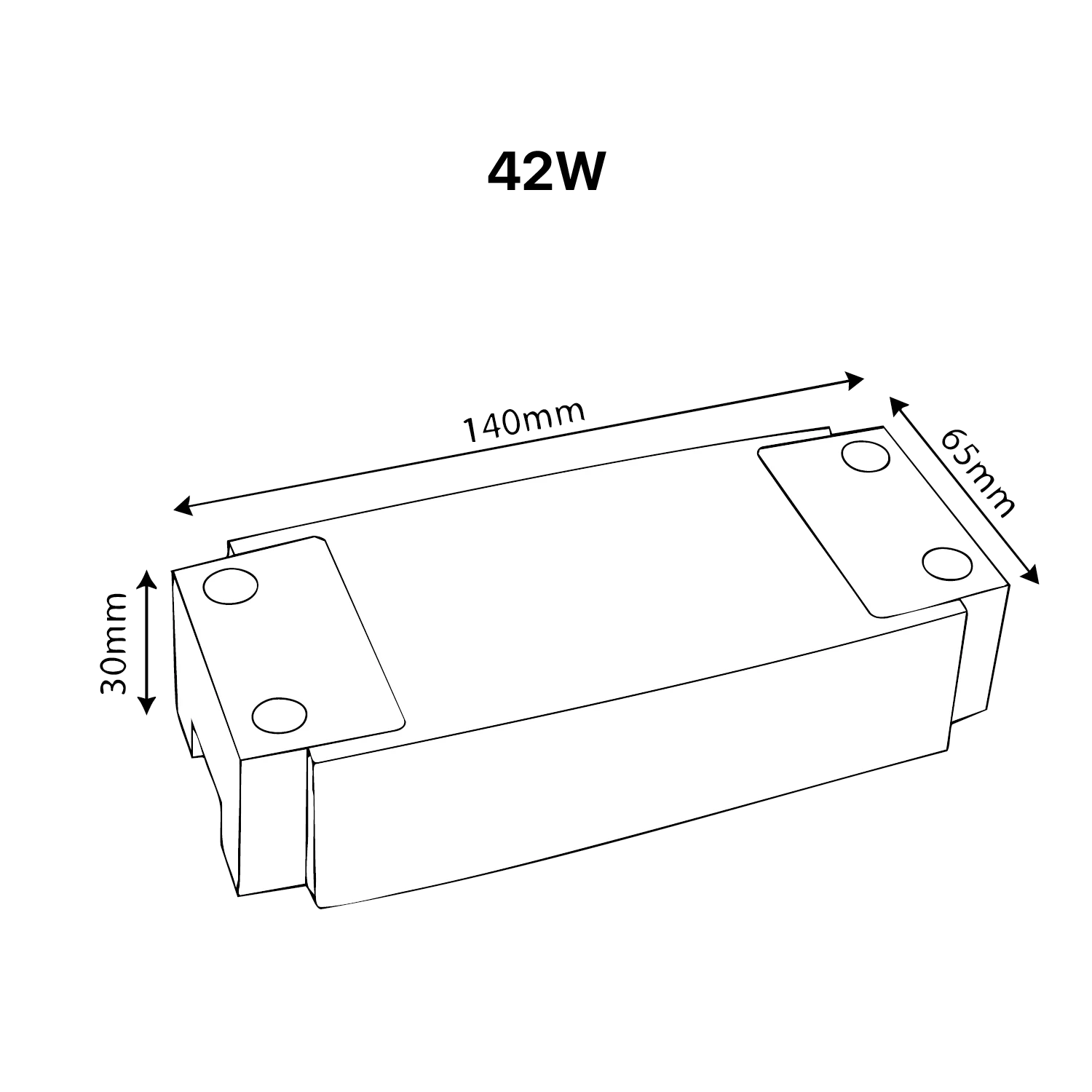 محول طاقة ليد قابل للتعتيم 0V-10V من الترا لايت - ضمان 3 سنوات (UTL-PP1)