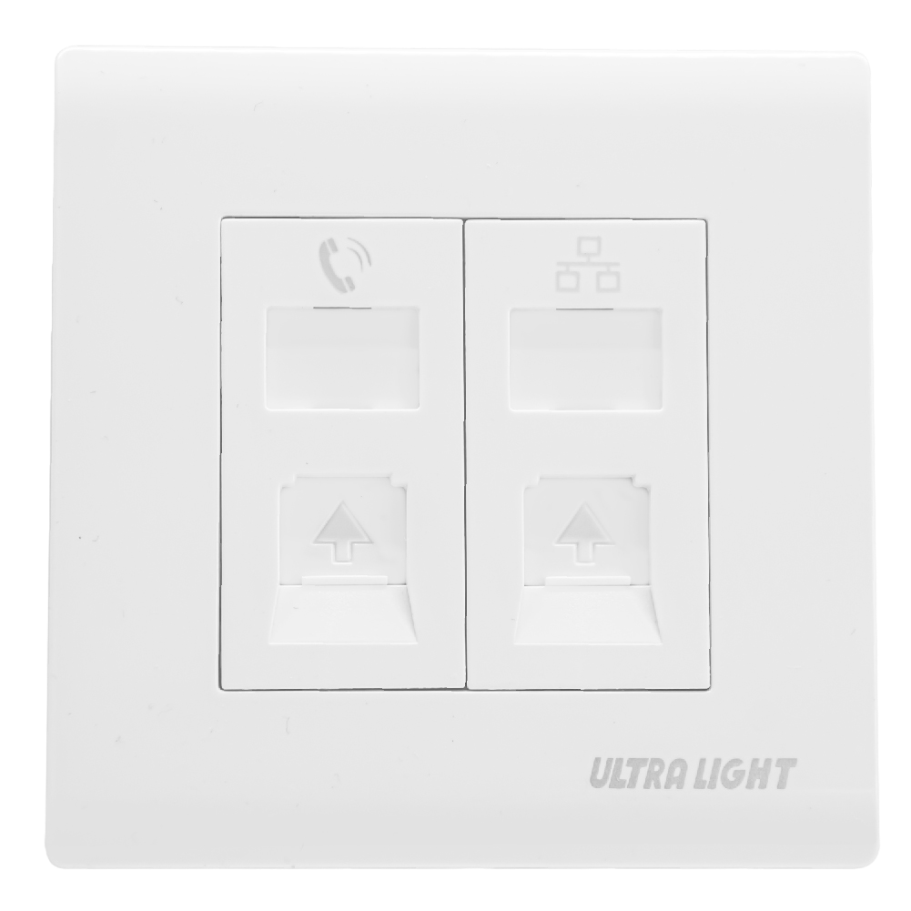 الترا لايت فيش الهاتف و الشبكة (W86/1TEL/1LAN)