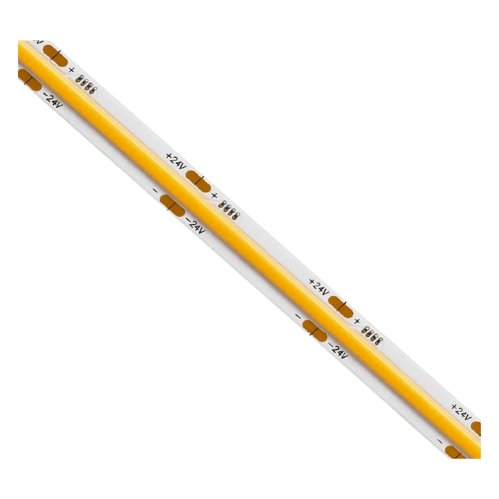 LED strip light with a roll on a white background, featuring CRI 95+ logo.