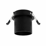 Black adjustable light fixture on a white background