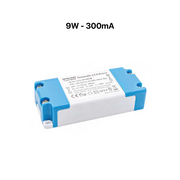 Rectangular electronic component with blue and white design on a white background