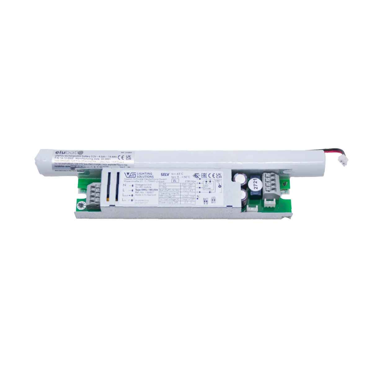 Electrical component on a white background