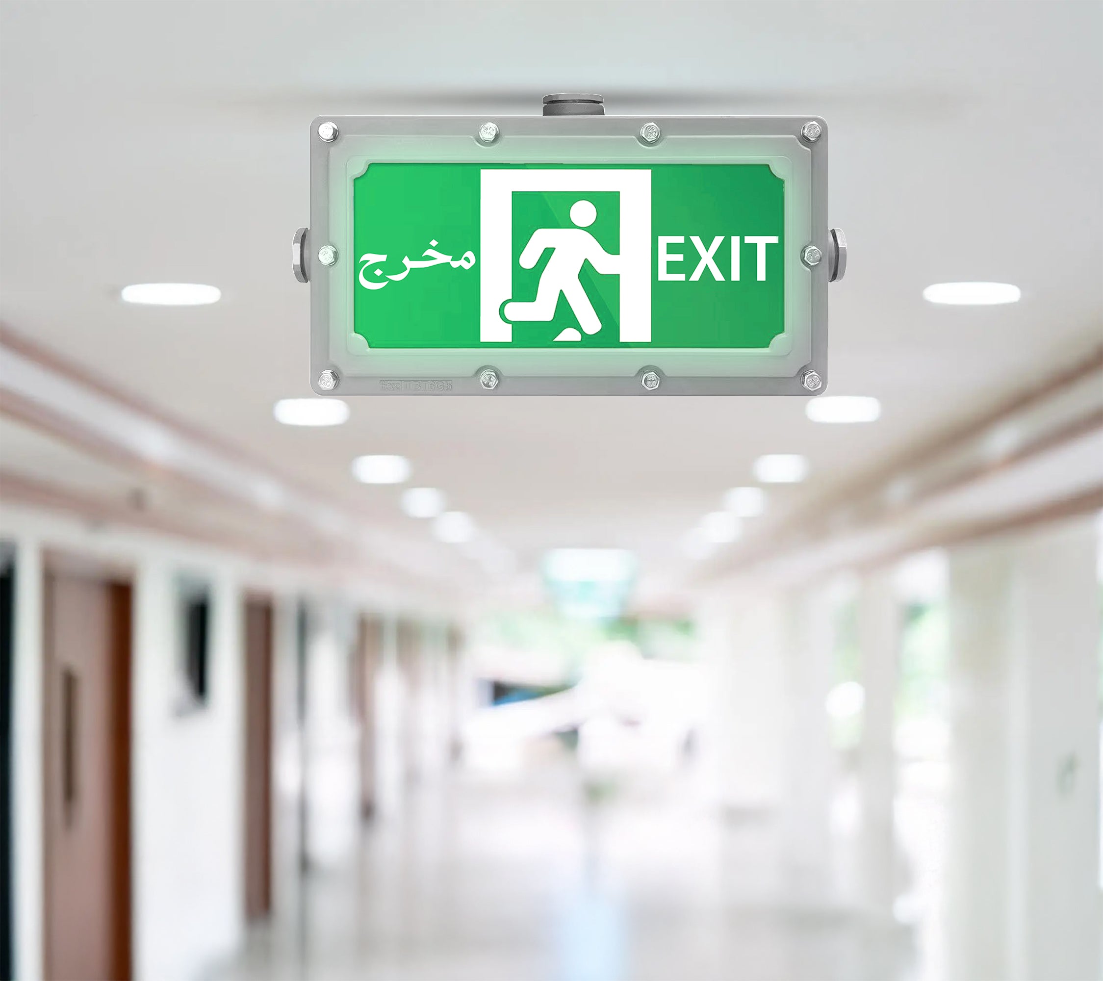 لوحة مخرج طوارئ مقاومة للانفجار الترالايت 2 واط IP65 (JY-3315)