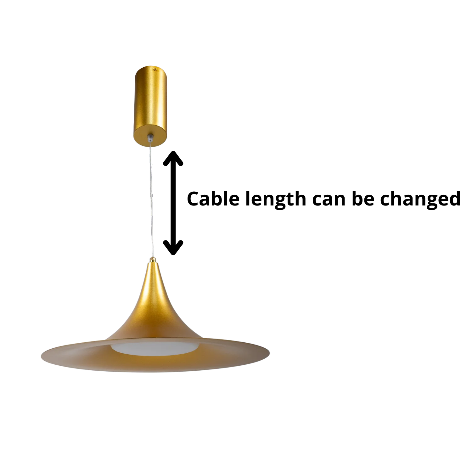 مصباح ليد معلق من الترالايت – تصميم أنيق بـ 3 ألوان إضاءة قابلة للتغيير (BR4865)