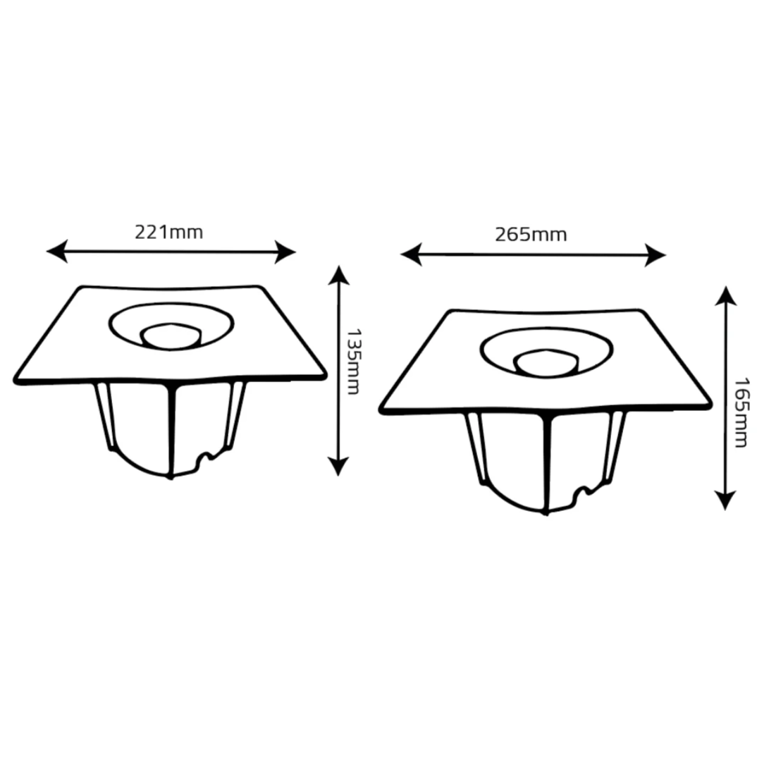 الترا لايت إنارة أرضية غاطسة مربعة (BR7713 SQ)
