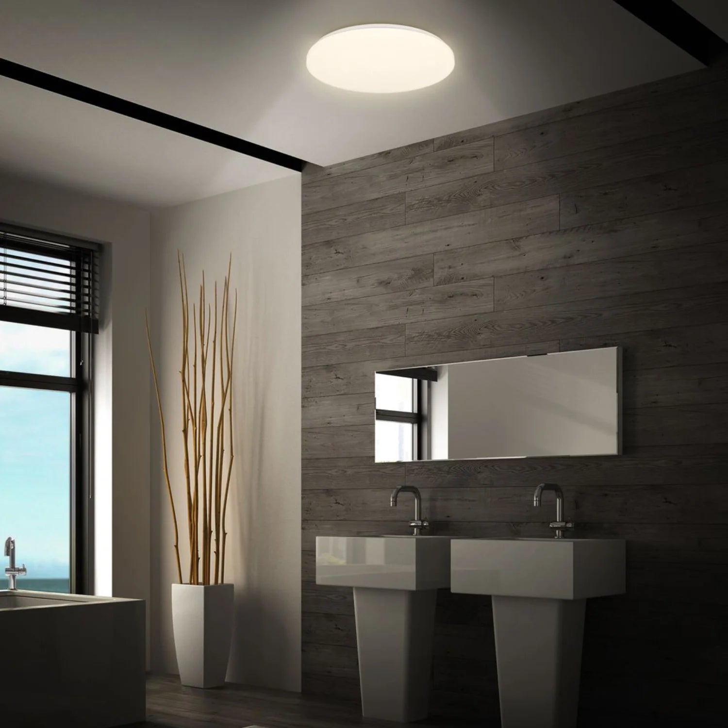 كشاف سقفي بمستشعر رادار حساس حركة 18W للداخل والخارج – مقاوم للعوامل الجوية (GD-BL6)