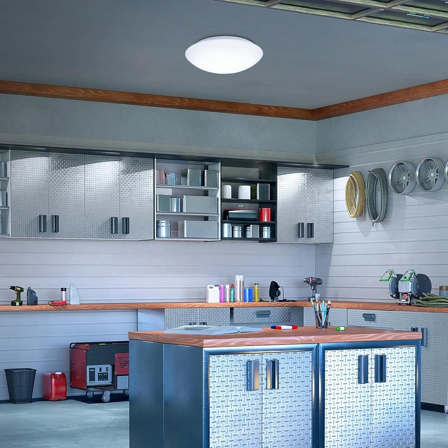 كشاف سقفي بمستشعر رادار حساس حركة 18W للداخل والخارج – مقاوم للعوامل الجوية (GD-BL6)