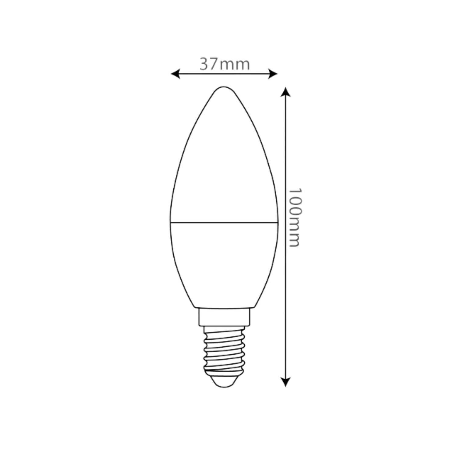 Ultralight LED Filament Bulb Light 5W E14 (YTC38A1)