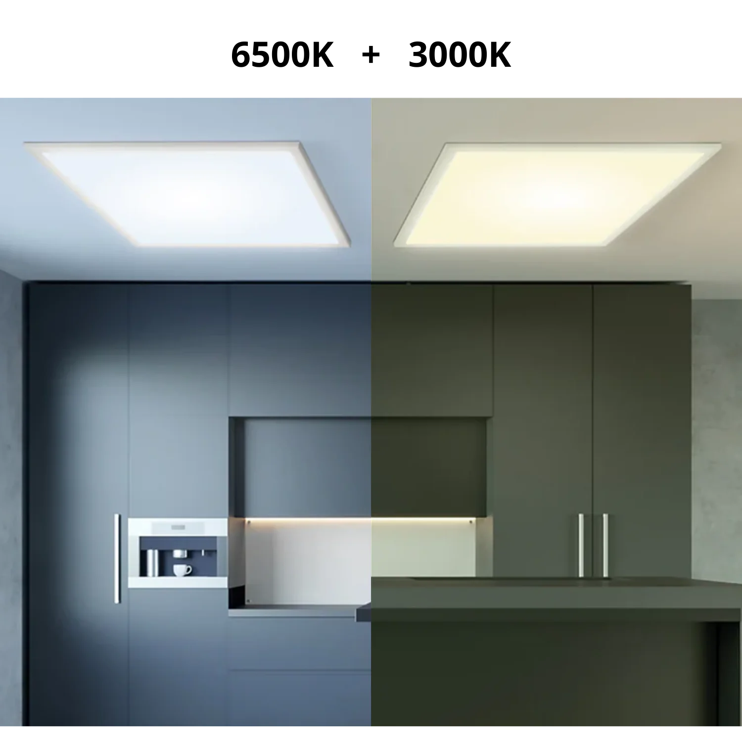 إنارة بانل ليد 60×60 من الترا لايت – 48 واط، إضاءة سقفية 3000K و6500K (RDMB48W)