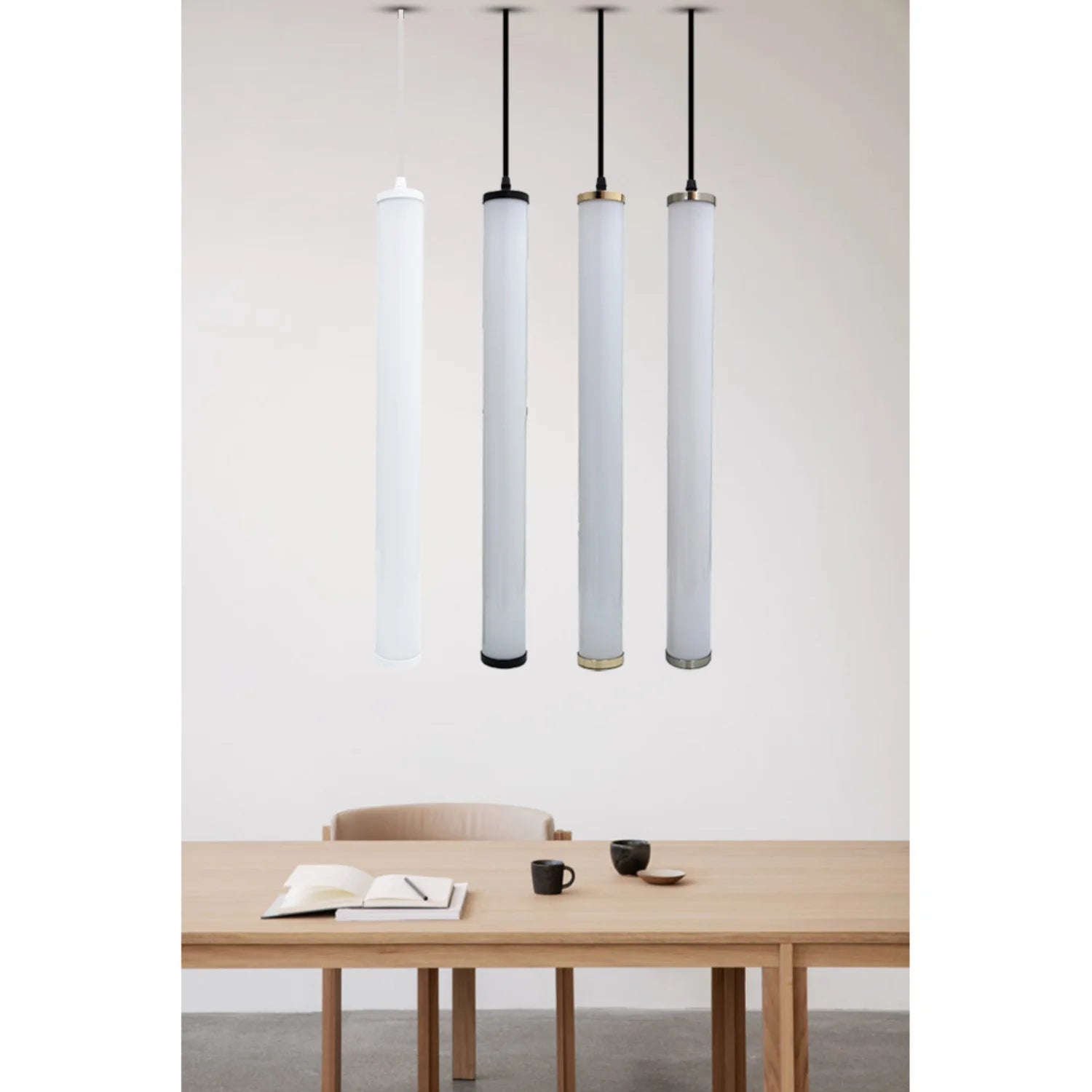 إنارة معلقة من الترالايت بتصميم أسطواني 360° – تصميم عصري (ZG-1011)