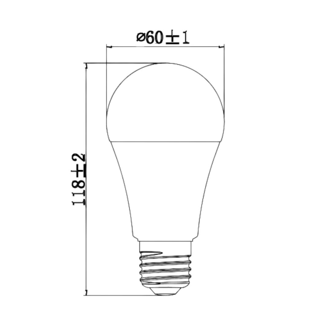 مصباح ليد الترالايت 11 واط E27 (UTL-1150ST)